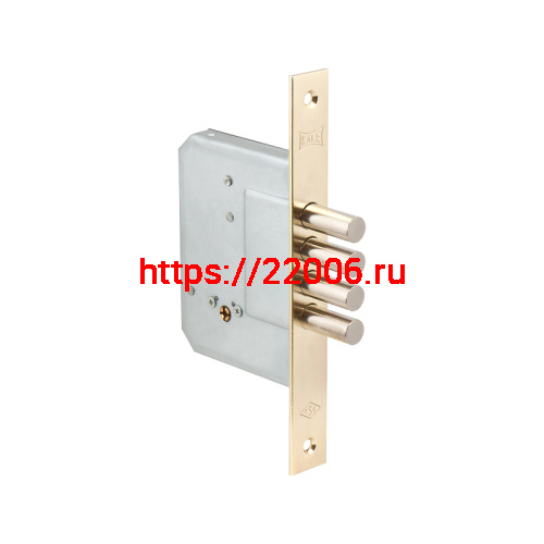 Замок Kale kilit (Кале килит) врезной крестообразный 189/4MF (52 mm) (латунь), 5 кл.