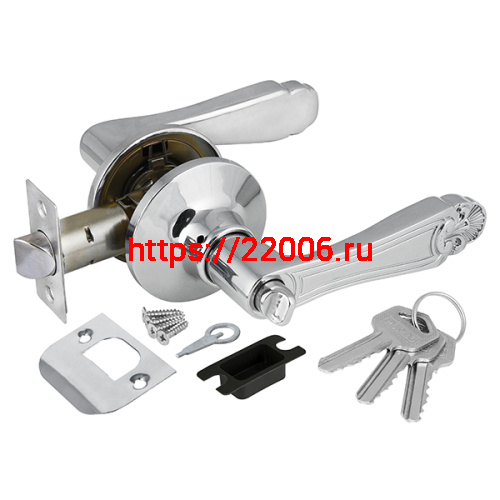 Ручка Punto (Пунто) защелка 6037 CP-E (кл./фик.) хром