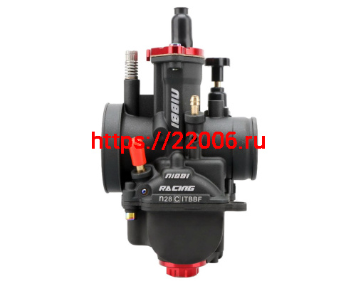 Карбюратор NIBBI Racing PWK28 (YJ), реком.двиг. 150-200 см3 (вход/выход 28 и 50 мм) фото 4