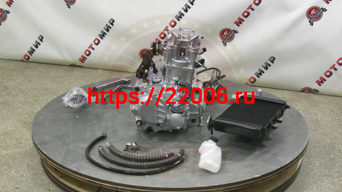 Двигатель 4т. 270 см3 174MN-3, CBS300, ZONGSHEN, 4х клап., эл+кик, жидк. охл. + РАДИАТОР 41399 фото 2