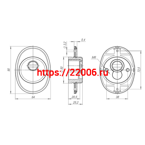 Броненакладка Fuaro (Фуаро) DEF.SF-al/OV.4825 (DEF 4825-A) CP-8 хром фото 2