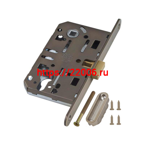 Корпус AGB (АГБ) замка магнит. под цил. MEDIANA POLARIS B06103.50.12.567 с отв. планк B02402.05 (ант бр) фото 2