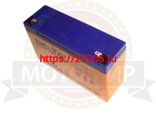 Аккумулятор  6В  12 А/ч, кислотный AGM ( Delta DTM 612)  для электро машинок(150х50х95)(НАБОР) фото 2