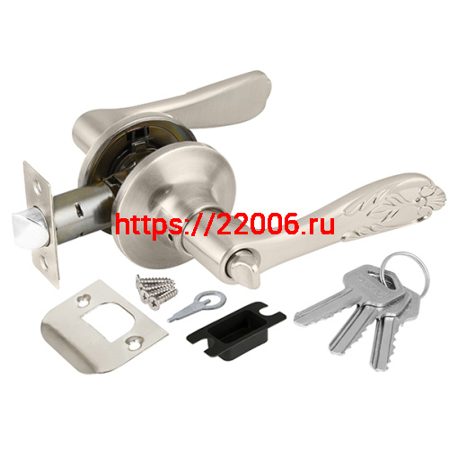 Ручка Punto (Пунто) защелка DK633 SN-ET (6033 SN-E) (кл./фик.) мат. никель