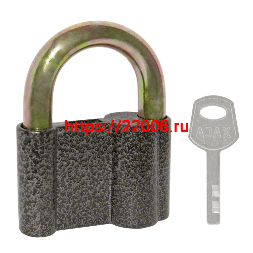 Замок Ajax (Аякс) навесной PD-4070 (PD-40-70) 3 fin key /коробка
