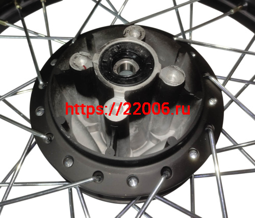 Обод 18" задний спицы,  диск. тормоз 2,15-18"  RIGEL, под ось 14 мм., 4 отв. (54030462) фото 2