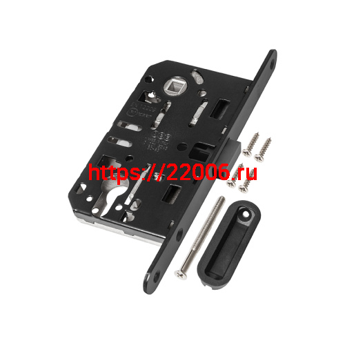 Корпус AGB (АГБ) замка магнит. под цил. MEDIANA POLARIS B06103.50.93.567 с отв. планк B02402.05 (черный) фото 4