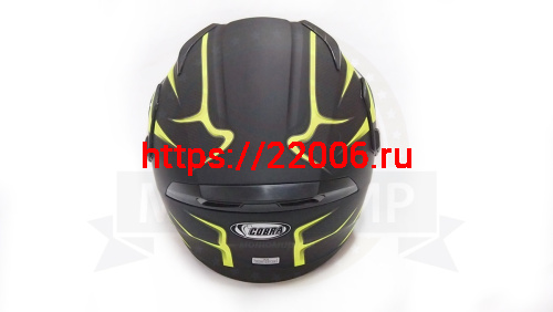 Шлем модуляр COBRA JK902, черно/зеленый(6), с очками, размер M фото 5