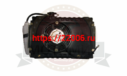 Радиатор охлаждения Lifan 250 см3 в сборе с ВЕНТИЛЯТОРОМ трицикл (300*430*50) фото 2