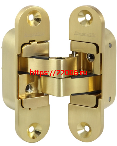 Петля Armadillo (Армадилло) скрытой установки U3D6200L SG левая (Architect 3D-ACH 60) мат. золото 60 кг