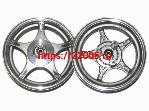 Диск колеса передний 2.15-10 50-80сс литой алюминиевый дисковый тормоз