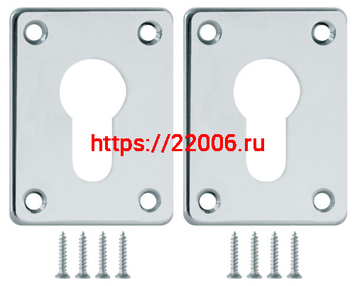 Накладка Fuaro (Фуаро) на цилиндр ESC.C+C/K.set (ESC083) CP хром (2шт.)