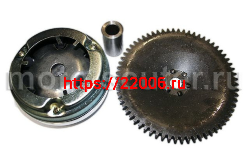 Вариатор Honda Dio AF-18 d-12 в сборе (ролики, наружный шкив, палец) TMMP