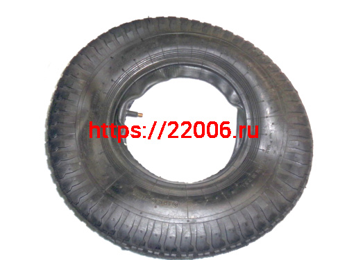 Покрышка тачки садовой 8" 3,50-8 камерная (С КАМЕРОЙ) МАРКИРОВАННАЯ фото 2