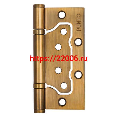 Петля Punto (Пунто) универсальная без врезки IN4200W CF (200-2B 100x2,5) кофе