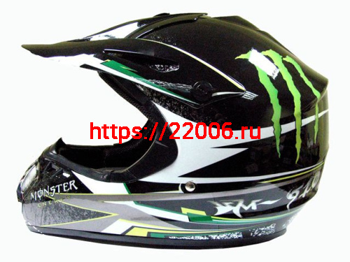 Мотошлем YM-910 Monster Energy (M)