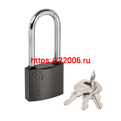 Замок Punto (Пунто) навесной PK-0150 L 3 key англ.ключ.