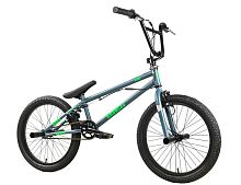 Велосипед 20" Stark'25 Madness BMX 2 (рама ст.,клещ. торм.,гироротор)темно-серый матов/зел неон/чер