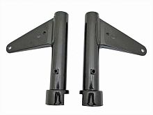 Кожухи передней вилки (крепления фары) DINGO, DELTA, ALPHA черный 2шт (левая+правая)