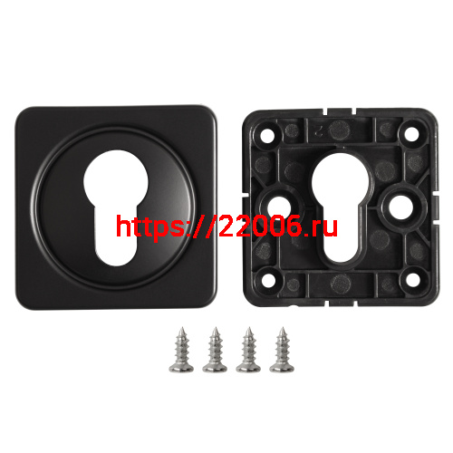 Накладка Fuaro (Фуаро) на цилиндр ESC.C.MSC/K.62 BL-24 черный (1 шт.) фото 2