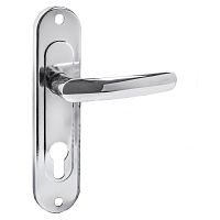Ручка дверная Zenit (Зенит) на планке РФ1-70.02 хром