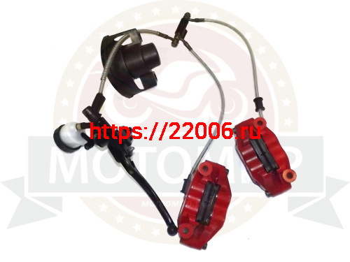 Гидравлика передняя в сборе FALCON SPEEDFIRE 250см3 (1 ручка)(RF2B808)(L-750mm, 2 поршня, 2 суппорт) фото 2