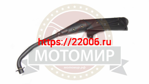 Глушитель TRICKLER XY110-17A в сборе с коленом (18012251)