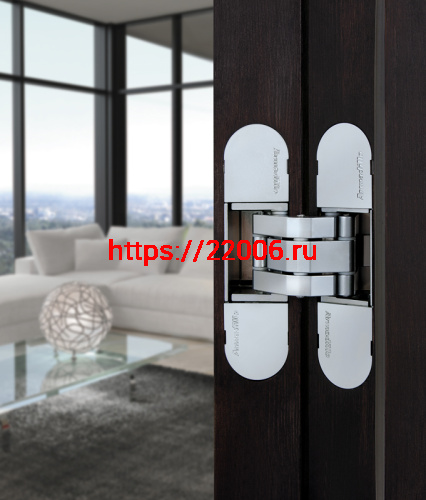 Петля скрытой установки с 3D-регулировкой Armadillo 11160UN3D (Architect 3D-ACH Universal 60) SC «матовый хром» фото 3