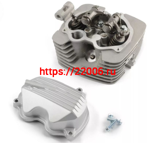 Головка цилиндра в сборе СG150 черная (клапана, рокера, распредвал, крышки)