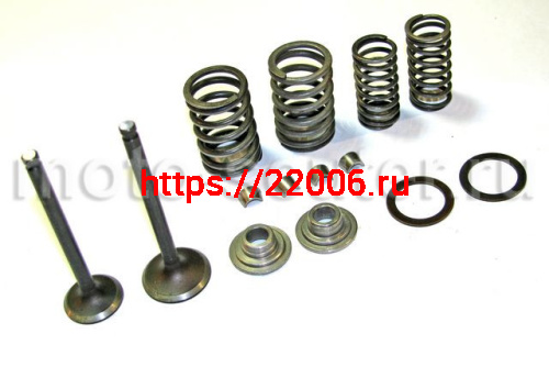 Ремкомплект головки 139FMB 70/110сс (пружина, тарелки, сухари, клапана, масл.колпачки)