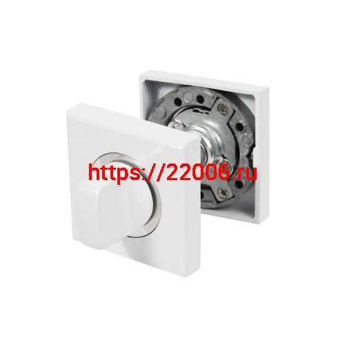 Ручка поворотная Ajax (Аякс) с фиксацией ключом BK6.FIX.JK WH-19 белый фото 4