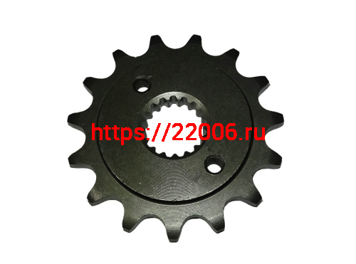 Звезда 15 зуб. (520) цепи, шлицю z=17, d24, ведущая 185YMQ () Звезда 15 зуб. (520) цепи, шлицю z=17, d24, ведущая 185YMQ ()