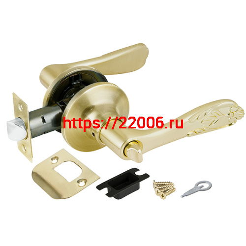 Ручка Punto (Пунто) защелка 6033 SB-B (фик.) мат. золото