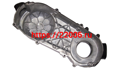 Крышка картера левая GY6-180 (под ручной стартер) (052QMI0-0202102PL) фото 2