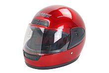 Шлем SAFEBET HF-109 красный глянцевый ОДНОЦВЕТНЫЙ "S,M,L,XL,XXL" (интеграл)