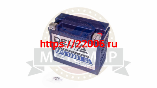 Аккумулятор 12В 20 А/ч, Delta EPS 12201 (НАНО GEL)(176x87x154) обрат/пол. ATV, снегоходы