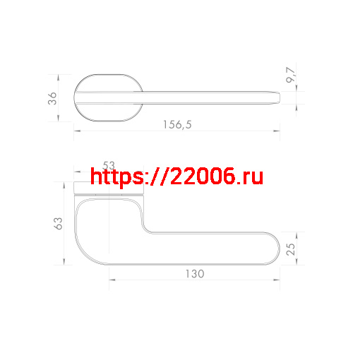 Ручка Armadillo (Армадилло) раздельная R.UCR36.DUNE AC-9 медь фото 2