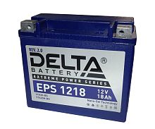 Аккумулятор 12В 18 А/ч, Delta EPS 1218 (НАНО GEL)  (176x87x154) прям/пол. ATV, снегоходы