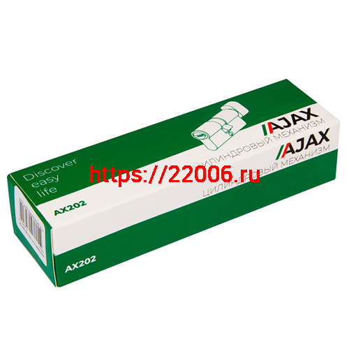 Цилиндровый Ajax (Аякс) механизм (AX202/120) AX2002Knob120 (55+10+55) CP хром с вертушкой фото 2
