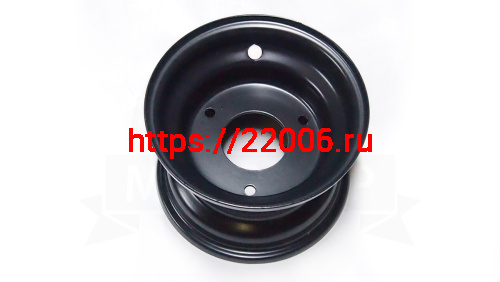 Диск SCOUT для ATV  6",  6"х 3,7" (3х78) ЦО 54 мм, черный, штампованный фото 2