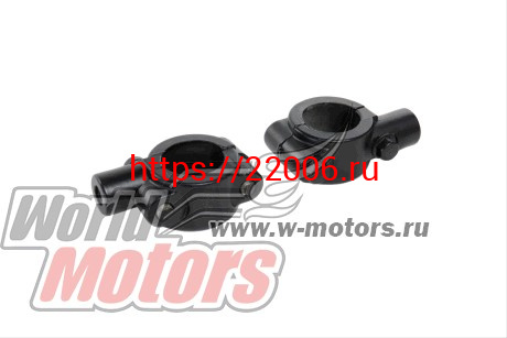 Кронштейны крепления зеркал М8 ЧЕРНЫЕ (алюминий)(ПАРА) Кронштейны крепления зеркал М8 ЧЕРНЫЕ (алюминий)(ПАРА)