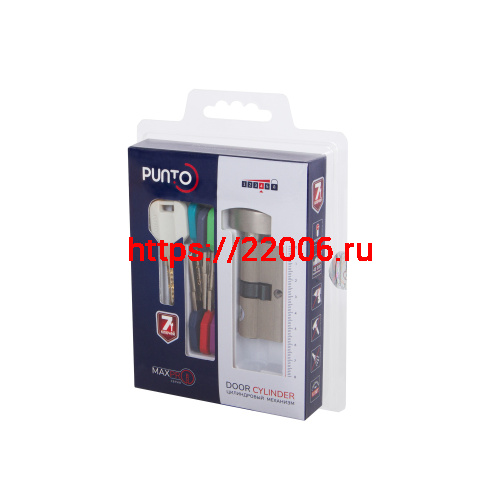 Цилиндровый Punto (Пунто) механизм MaxPro7002Knob70mm(30+10+30) CP хром 7key с вертушкой фото 2