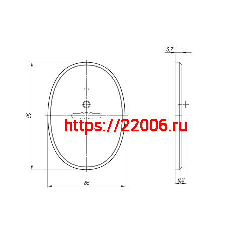 Накладка Fuaro (Фуаро) на сувальдный замок ESC.S-lift.ECO/OV.476 (ESC 476 eco) с шторкой CP хром фото 3