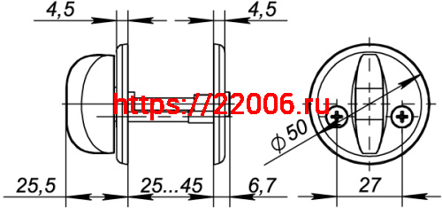 Ручка Fuaro (Фуаро) поворотная WC-001-WH (белый) фото 4