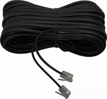 6P4C 15м Удлинитель телефонный черный Alencom