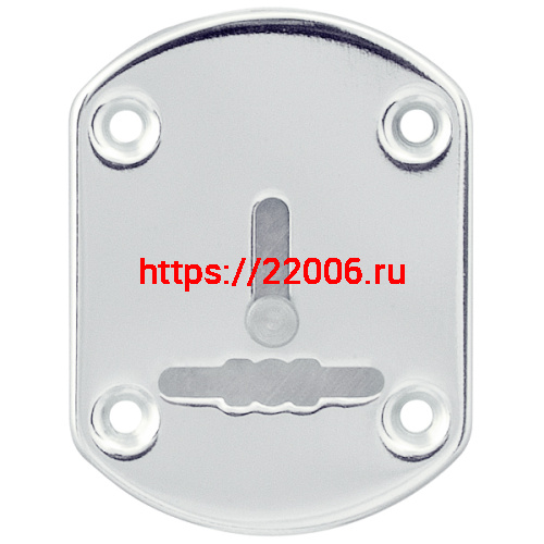 Декоративная Punto (Пунто) накладка ESC021/1-SS-NEW (нержавейка) на сув. замок со шторкой (1 шт.) тех.упак.