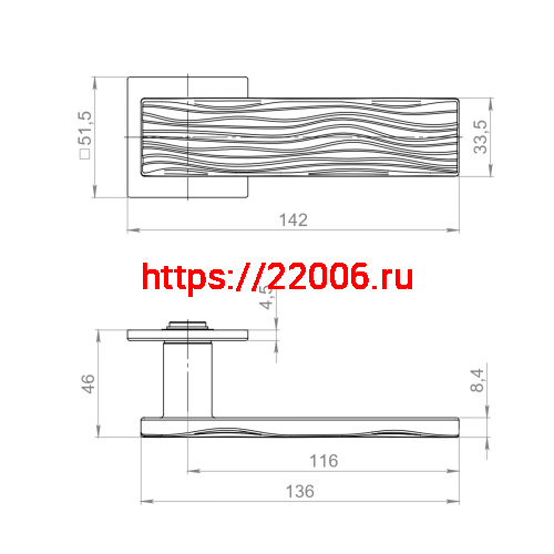 Ручка Armadillo (Армадилло) раздельная K.YM.MERENGA BL-26 черный фото 4