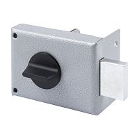 Замок Omega (Омега) накладной цилиндровый ЗН1-1.1 ГЛ серый, 5 кл.