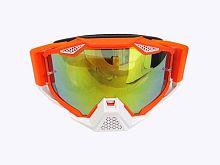 Очки YH-147 оправа оранжевая матовая, линза желтая зеркальная с защитой носа