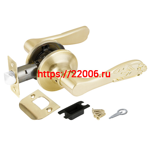 Ручка Punto (Пунто) защелка 6033 SB-P (без фик.) мат. золото